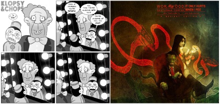 Excerpt from The Sound of Drowning #14 by Paul O Connell and Lawrence Elwick and Wormwood: Gentleman Corpse volume two by Ben Templesmith