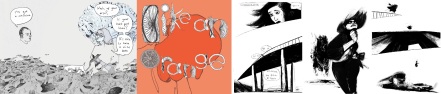 Art from Like an Orange by Wallis Eates and Barking by Lucy Sullivan