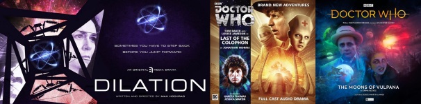 Promotional image for Dilation by Max Hochrad / Doctor Who audio CDs featuring Jessica Martin